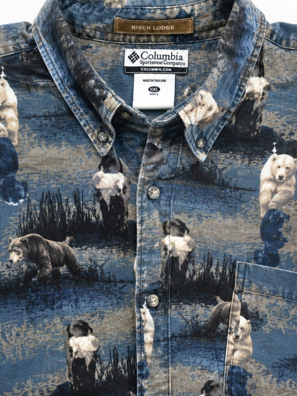 COLUMBIA River Lodge Mens Flannel Shirt. - Picture 3 of 5